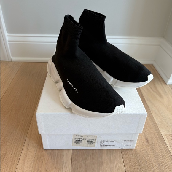 NWT Men’s Balenciaga Sneaker Tess Gomma Maille Noir size 11 - Picture 1 of 7